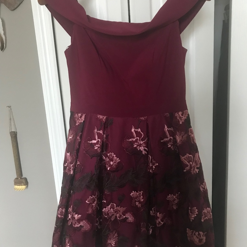 Formal burgundy dress